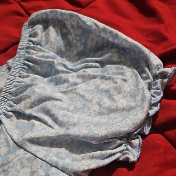 Almost Famous Light Blue Ruched Blouse - Picture 5 of 5